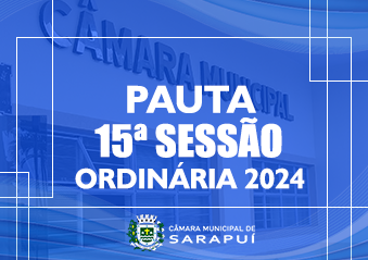 Em atenção ao que dispõe o artigo 182 e parágrafo único do Regimento Interno, torna-se pública a Pauta da 15ª Sessão Ordinária do ano de 2024, que se realizará em […]